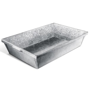 Pergart Pflanzwanne aus galvanisiertem Stahl, ideal für Gewächshaus & Garten.