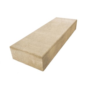 Diephaus Blockstufe Corso Sandstein, 100x35x15 cm. Rechteckige, hellbeige Stufe für Garten und Aufgänge.