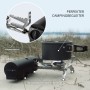 Evocamp Gaskocher BRS-99 mit Topf auf vierbeinigen Ständer, Detailaufnahme Sicherheitsbügel.