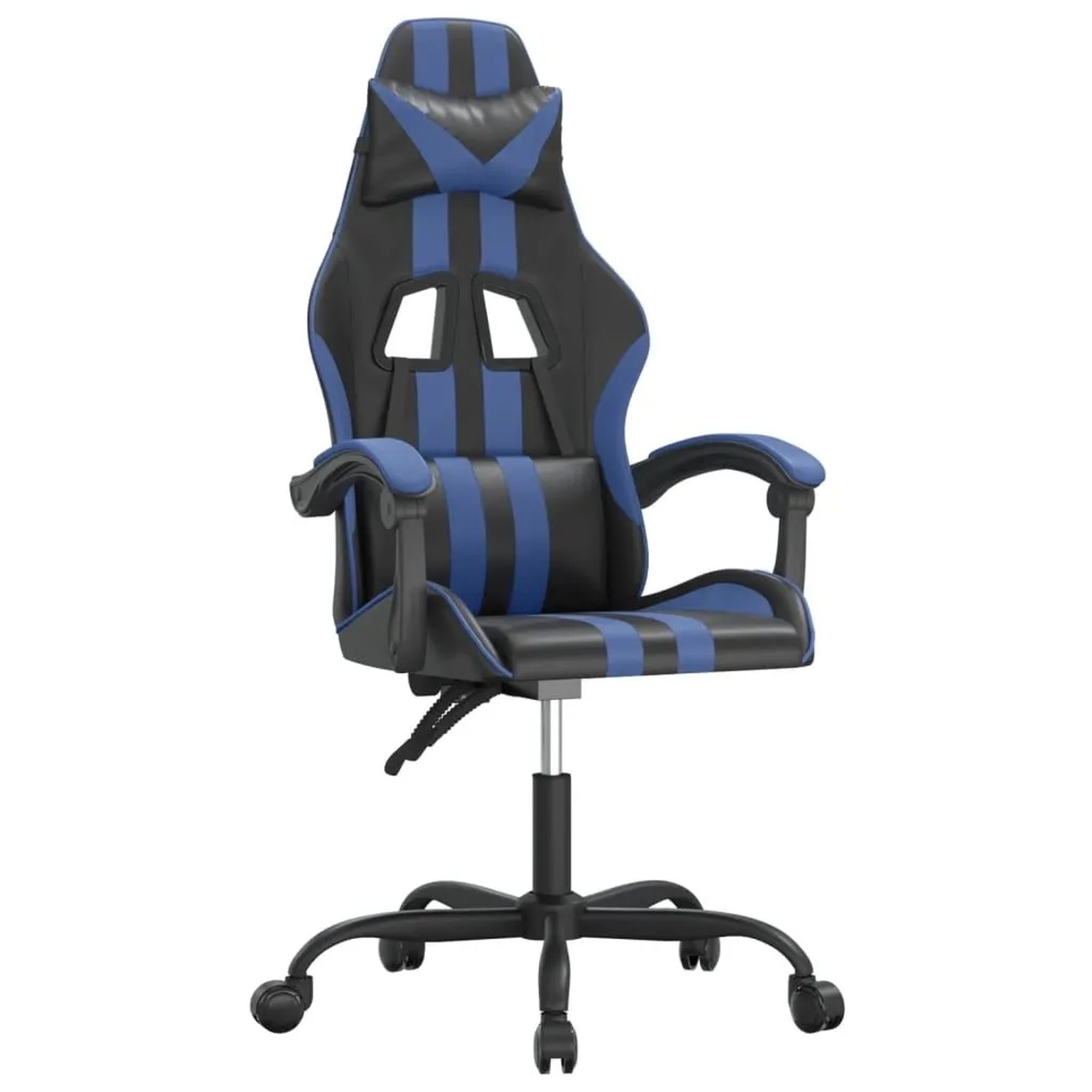 vidaXL Gaming-Stuhl Drehbar Schwarz und Blau Kunstleder 349519 günstig online kaufen