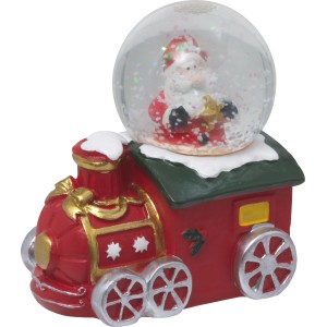 LED-Schneekugel Weihnachten Polyresin 4-fach sortiert