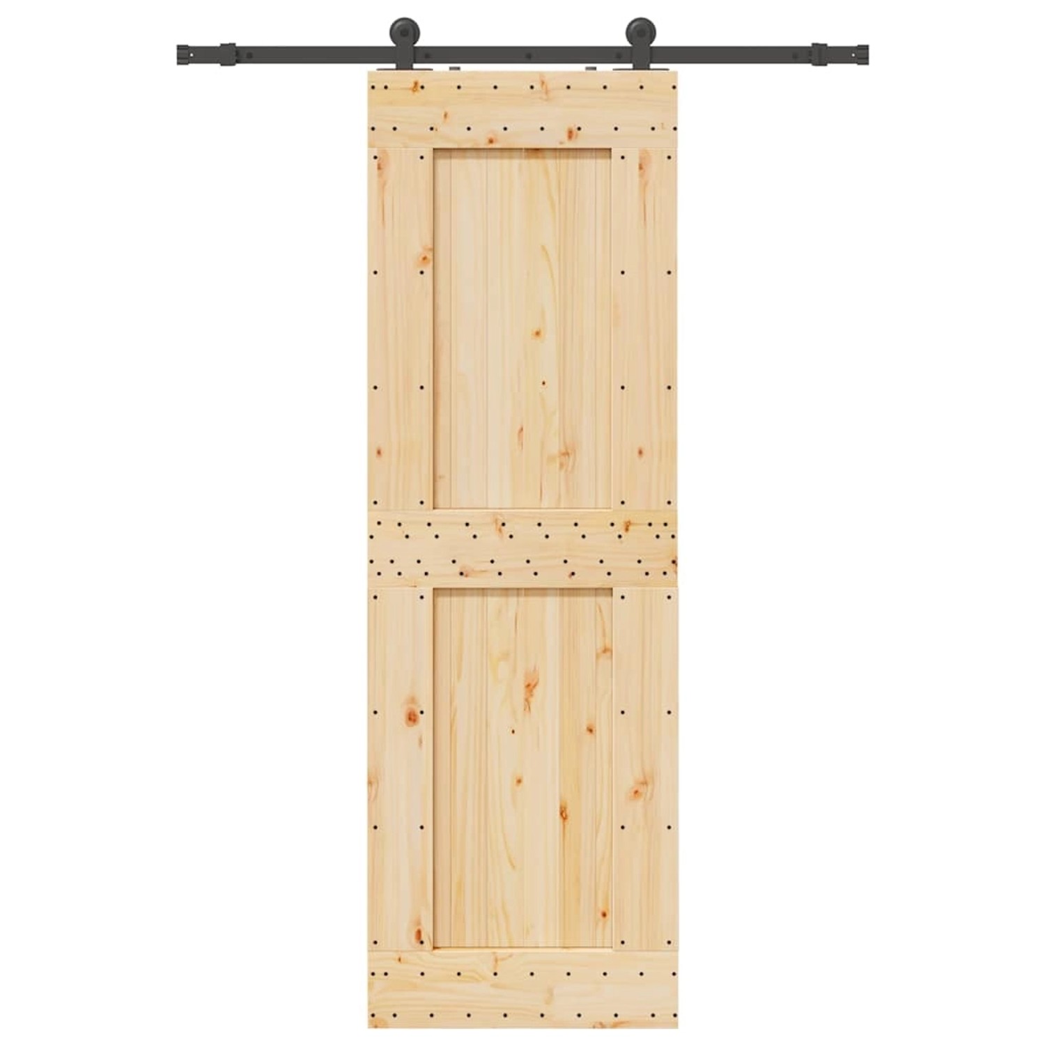 vidaXL Schiebetür mit Beschlag 70x210 cm Massivholz Kiefer 3332712 günstig online kaufen