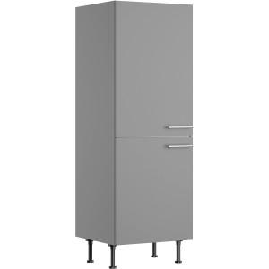 Optifit Midischrank Mats825 für Kühlschrank, 60x177cm, Basaltgrau. Vorratsschrank mit zwei Türen.