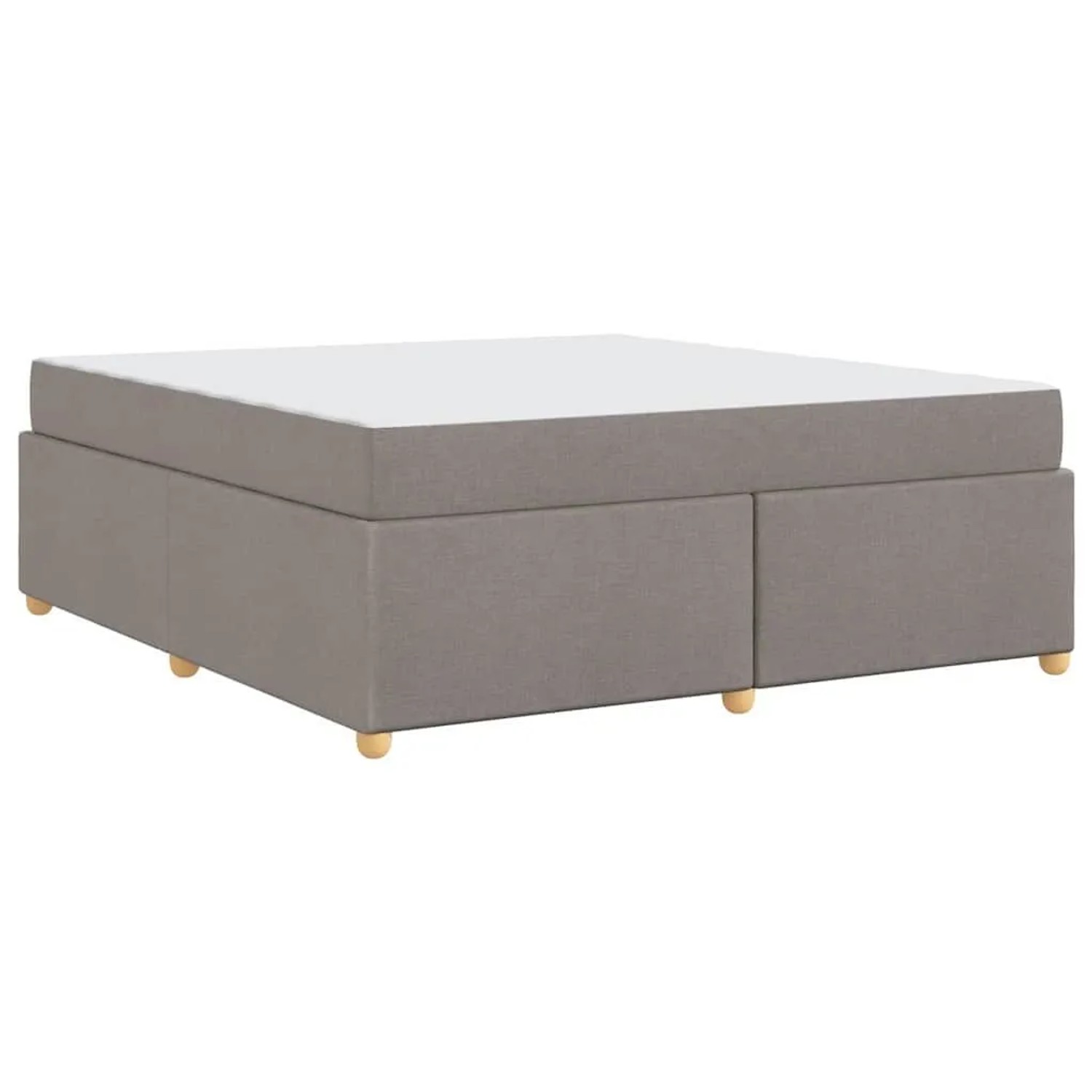 vidaXL Bettrahmen mit Matratze Taupe 180 x 200 cm Stoff 3399374