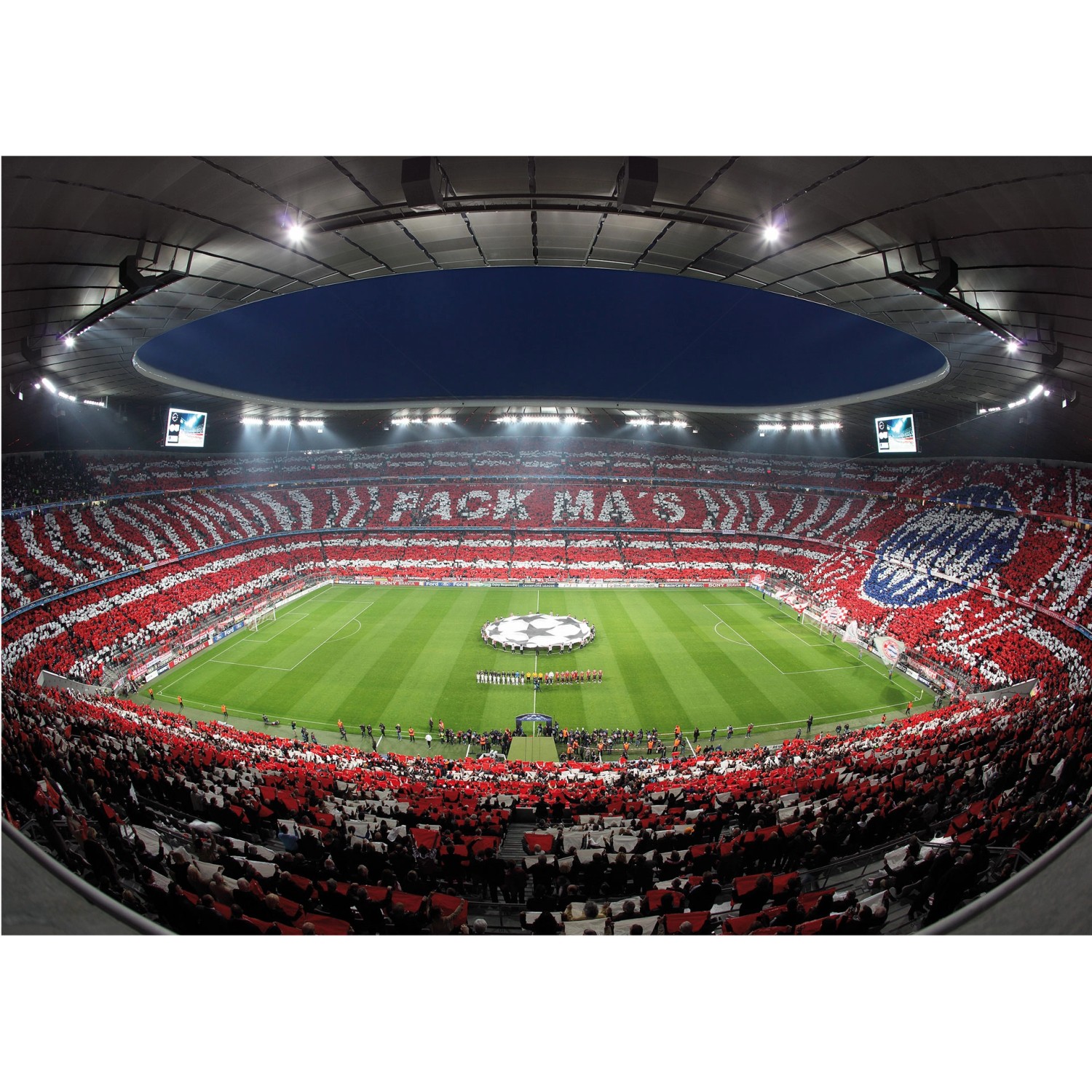Erfurt Fototapete Vlies FC Bayern Pack Mas 384 cm x 260 cm