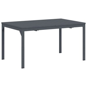 vidaXL Ausziehtisch 2 Stk Anthrazit 210 x 90 x 73 cm Stahl 3381205