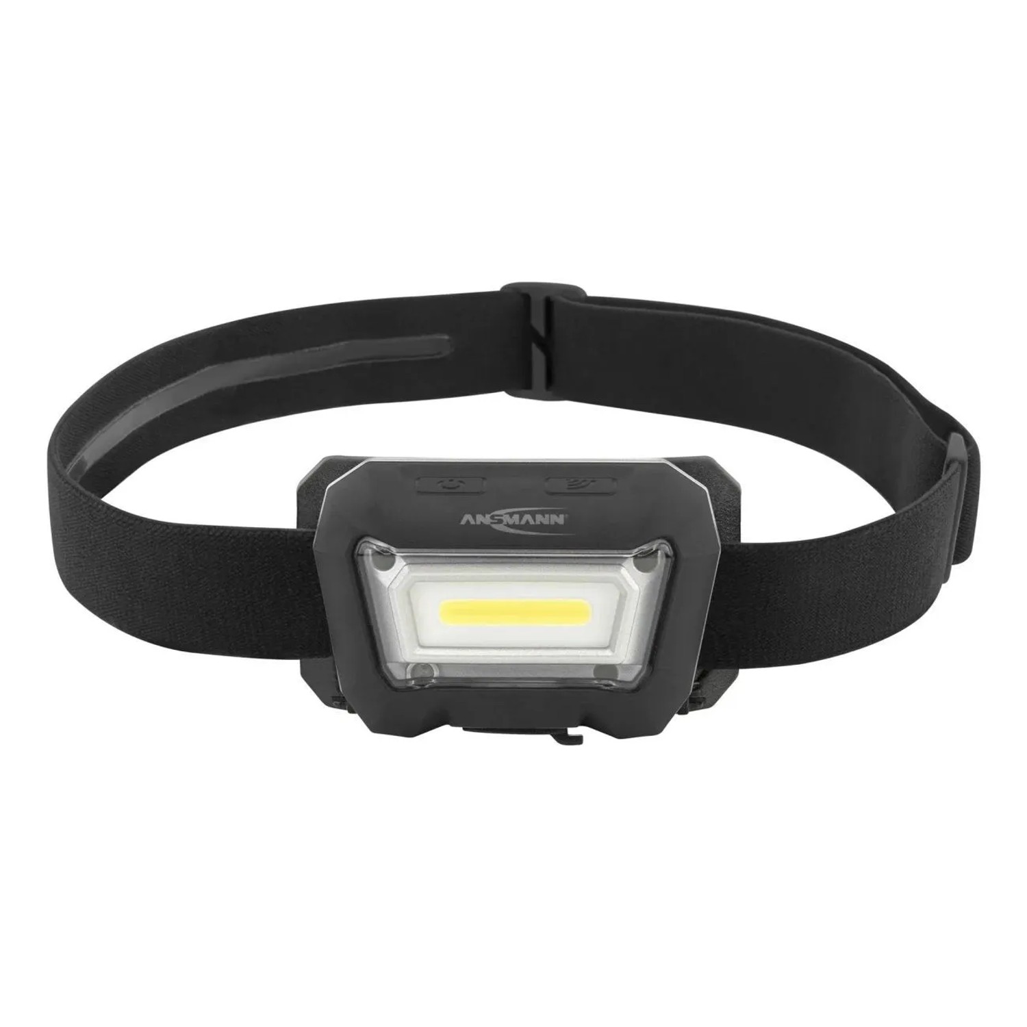 Westfalia LED Sensor-Kopfleuchte mit Akku, schwarz, aus Kunststoff. Taschenlampe mit Sensorsteuerung.