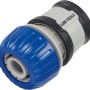LUX Schlauchverbinder Comfort 19 mm mit Wasserstopp für Gartenschläuche und einfache Zubehörwechsel.