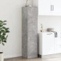 vidaXL Apothekerschrank, Betongrau, 174,5cm hoch, Holzwerkstoff. Wohnzimmerschrank mit 4 Schubladen.