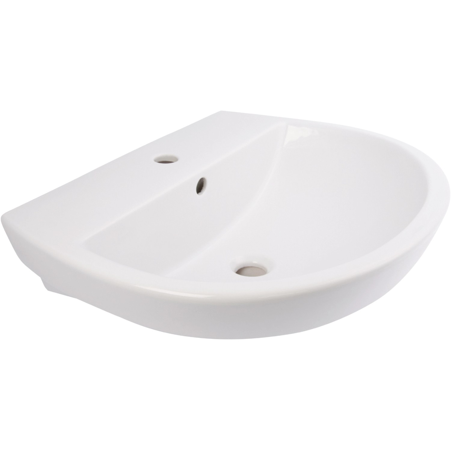 AquaSu Barca 2.0 Waschbecken 55 cm Weiß