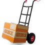 Sackkarre Basis mit 150 kg Traglast und pannensicheren PU-Rädern. Ideal für den Transport im Bau.