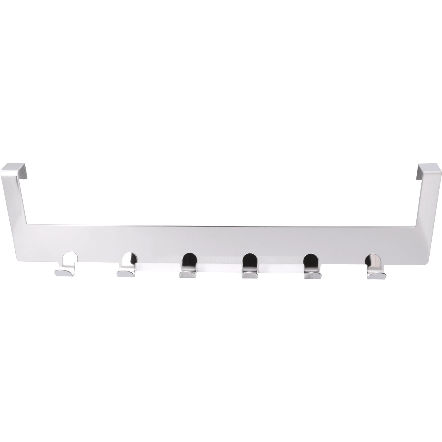Siro Türgarderobe mit 6 Haken, Metall Chrom glänzend, Länge 375 mm.