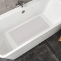 Silbergraue Kleine Wolke Wanneneinlage Ruby in Badewanne, 35x75 cm.