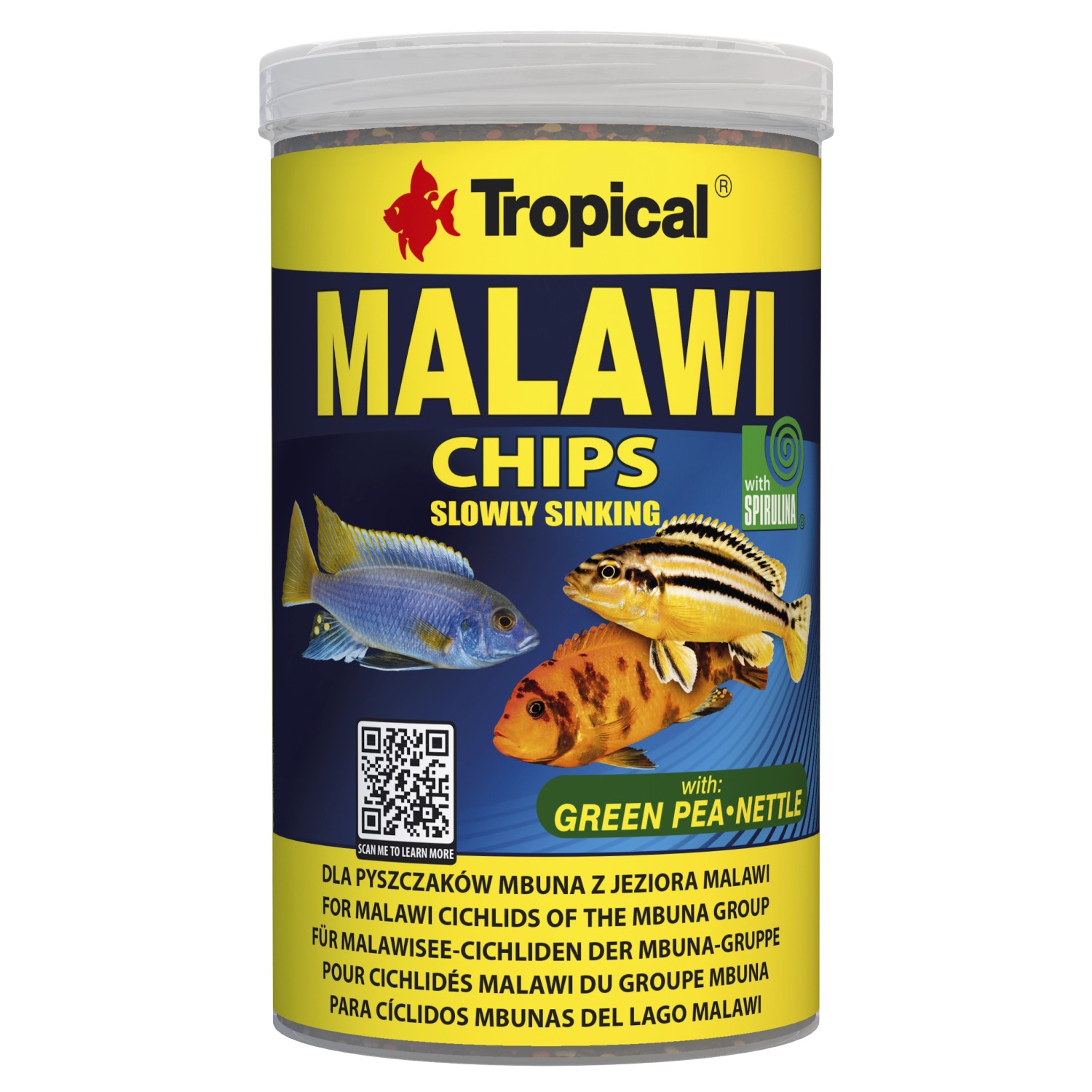 Tropical Fischfutter-Granulate Malawi Chips 1.000 ml