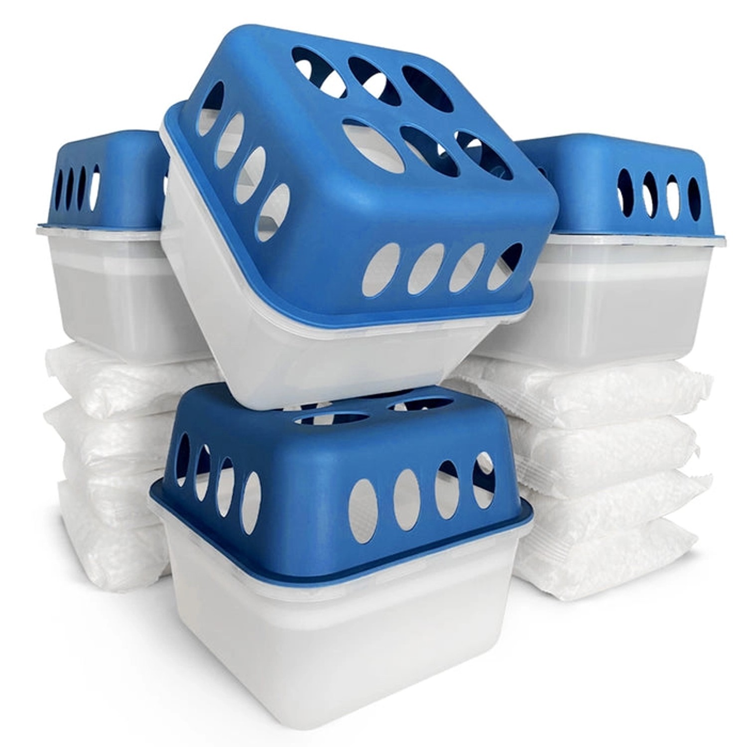 KARAT Luftentfeuchter Hava Raumentfeuchter 4er-Set Blau