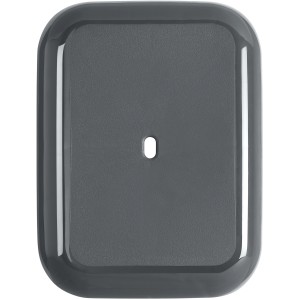 Wenko Badschemel Secura Premium in Anthrazit, Trittfläche aus Kunststoff mit Loch.