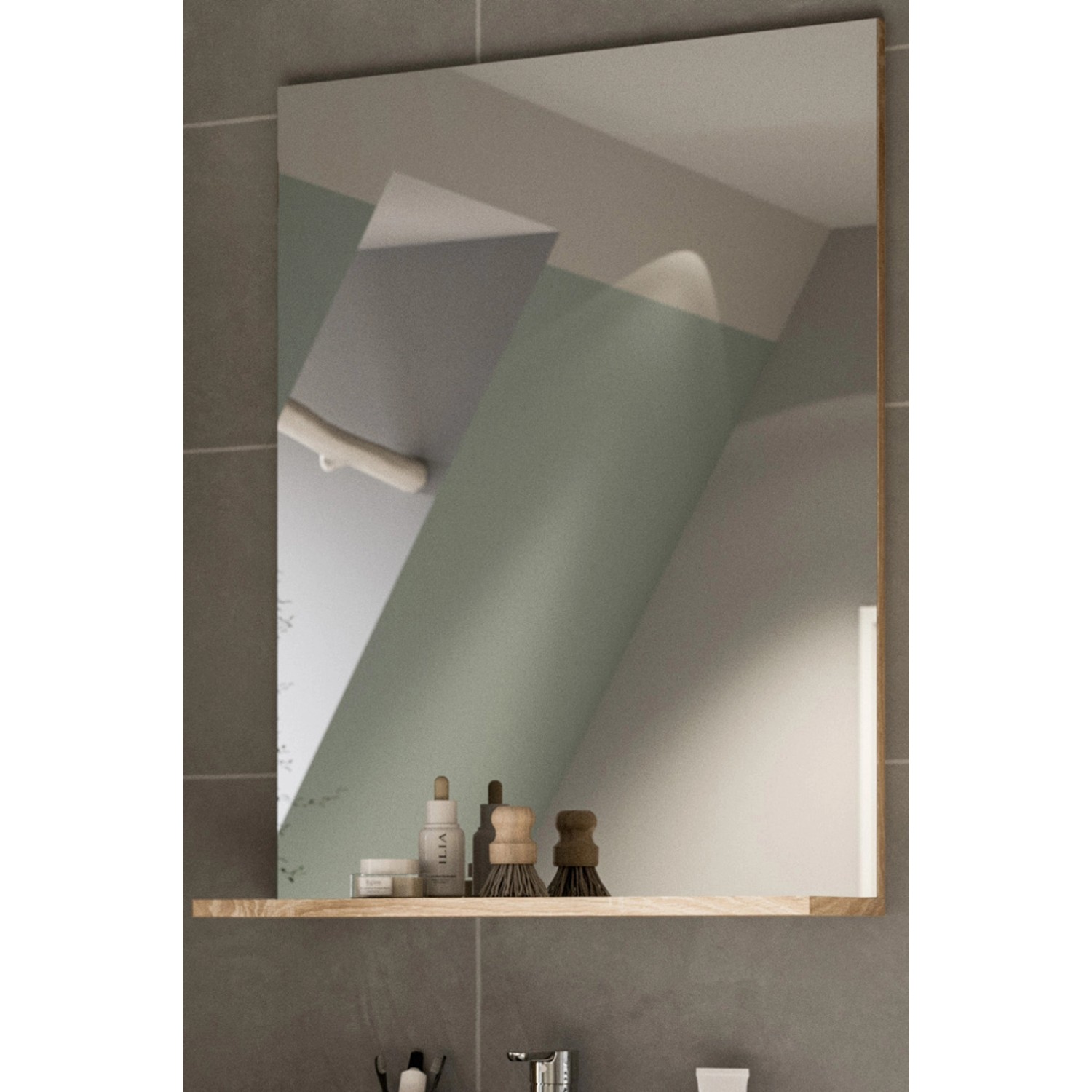 Inn.Furn Badezimmer Spiegel in Eiche 60 x 79 cm Mambo_7