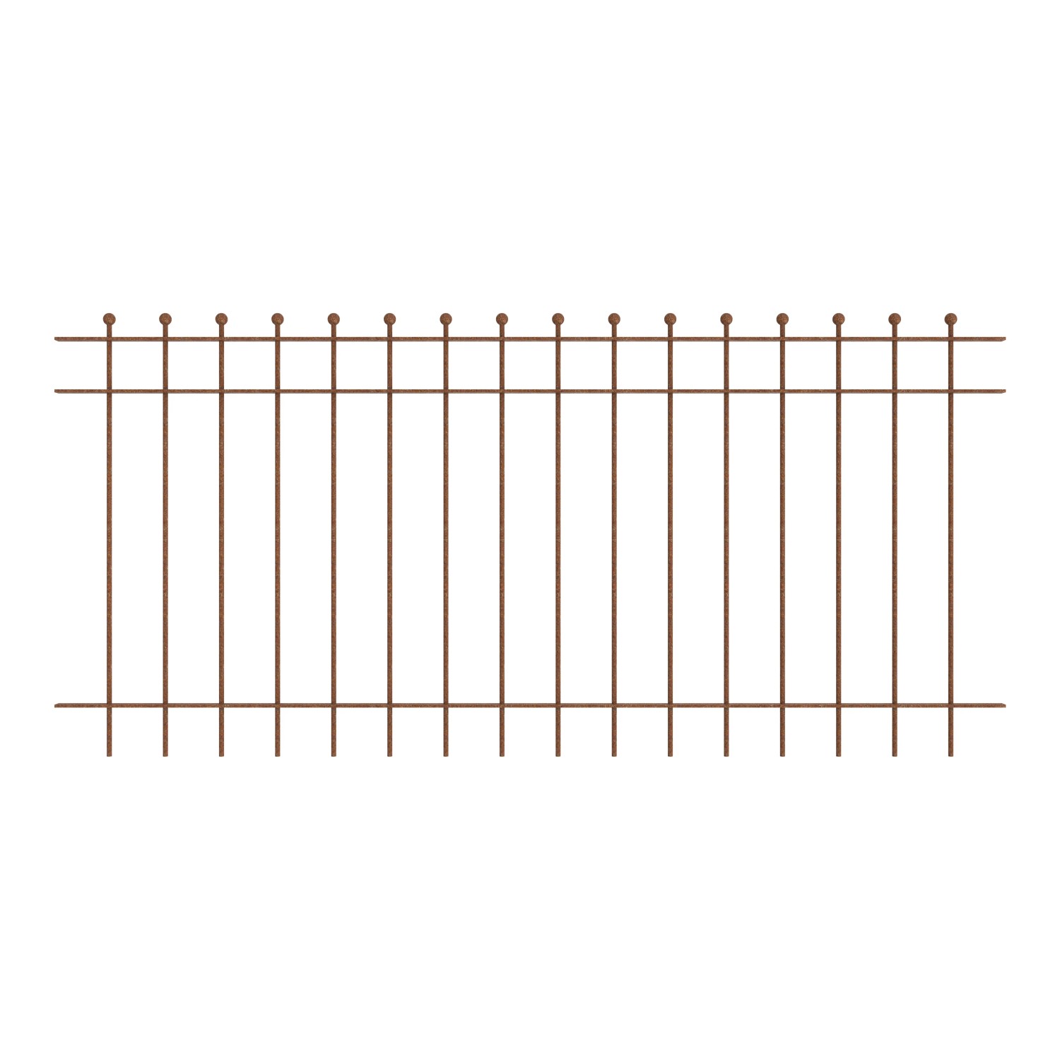 Eleo Gartenzaun Como 192,5 cm x 90 cm Unbeschichtet