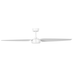 Weißer Lucci Air Deckenventilator Condor (136 cm) mit Fernbedienung.