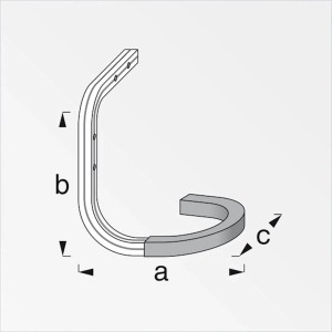 SOTECH OrgaTech Fahrradhaken 150 x 150 mm mit Wandmontage und Deckenmontage Gerätehalter