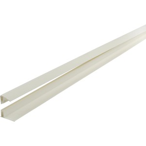 Grosfillex Abschlussprofil, klippbar, weiß, für Paneele (8-10 mm)