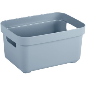 Blaue Sunware Aufbewahrungsbox Sigma Home 2,5 l aus Recyclingmaterial mit Griffen.