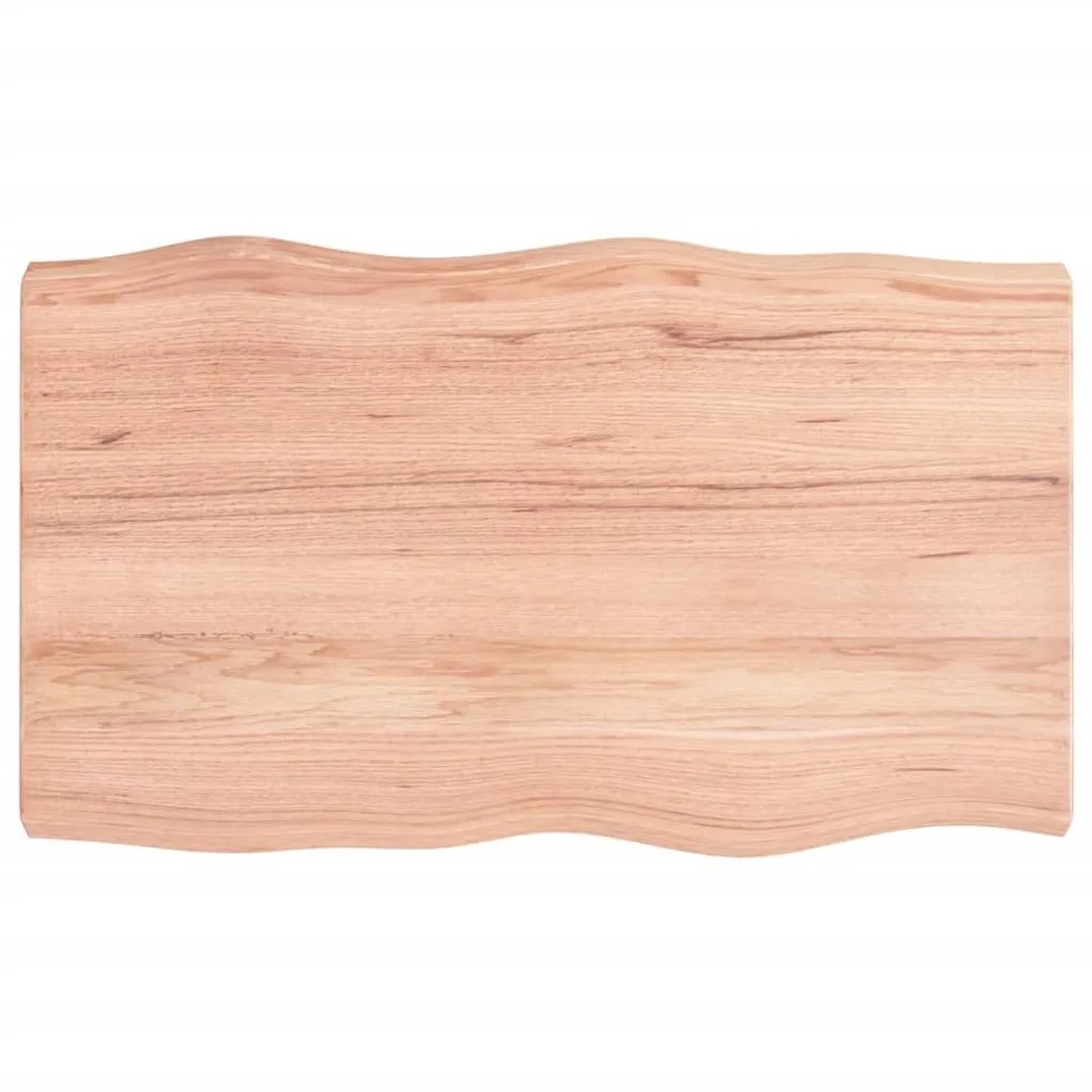 vidaXL Tischplatte 100x60x2-6 cm Massivholz Behandelt Baumkante 363955