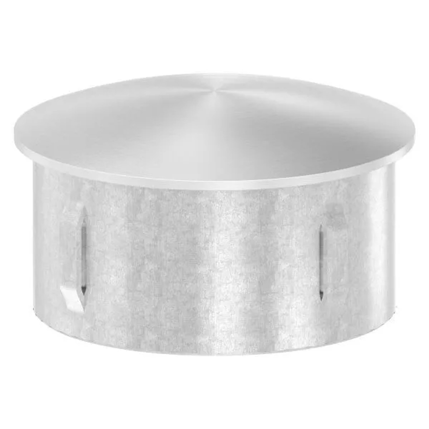 FeNau Einsteckkappe V2A Für Rohr Ø 60,3 mm Wand 2,0-2,5 mm Leicht Gewölbt