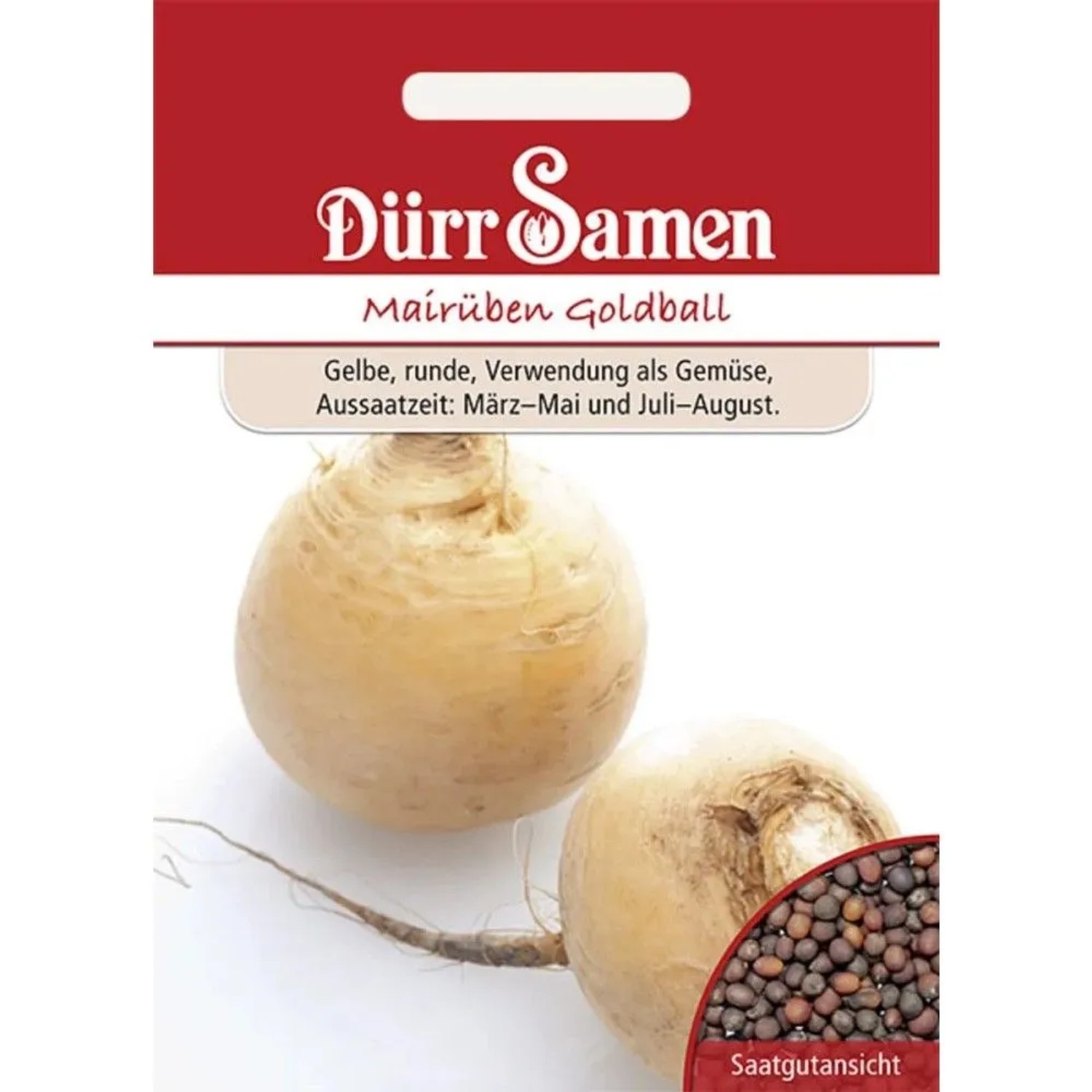 Dürr Samen Mairüben/Butterrüben Goldball Saatgut