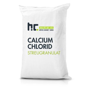 Sack Höfer Chemie Calciumchlorid Streugranulat, Winterstreumittel zur Eis- und Schneebekämpfung.