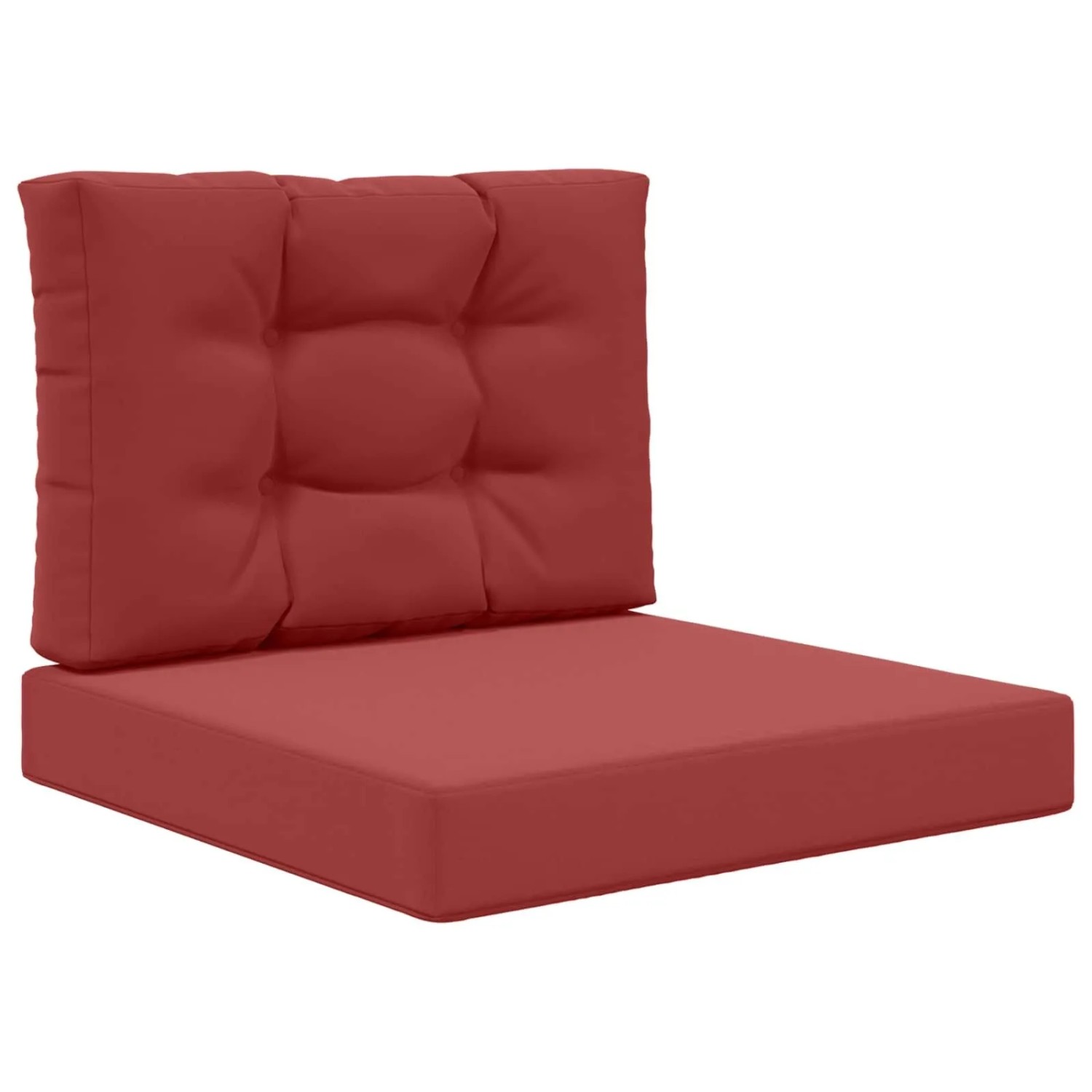 vidaXL Sofakissen für Draußen 2-Tlg Weinrot Polyester 900736