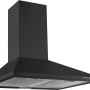 Respekta Dunstabzugshaube Karena CH22055SA, schwarz lackiertes Metallgehäuse.