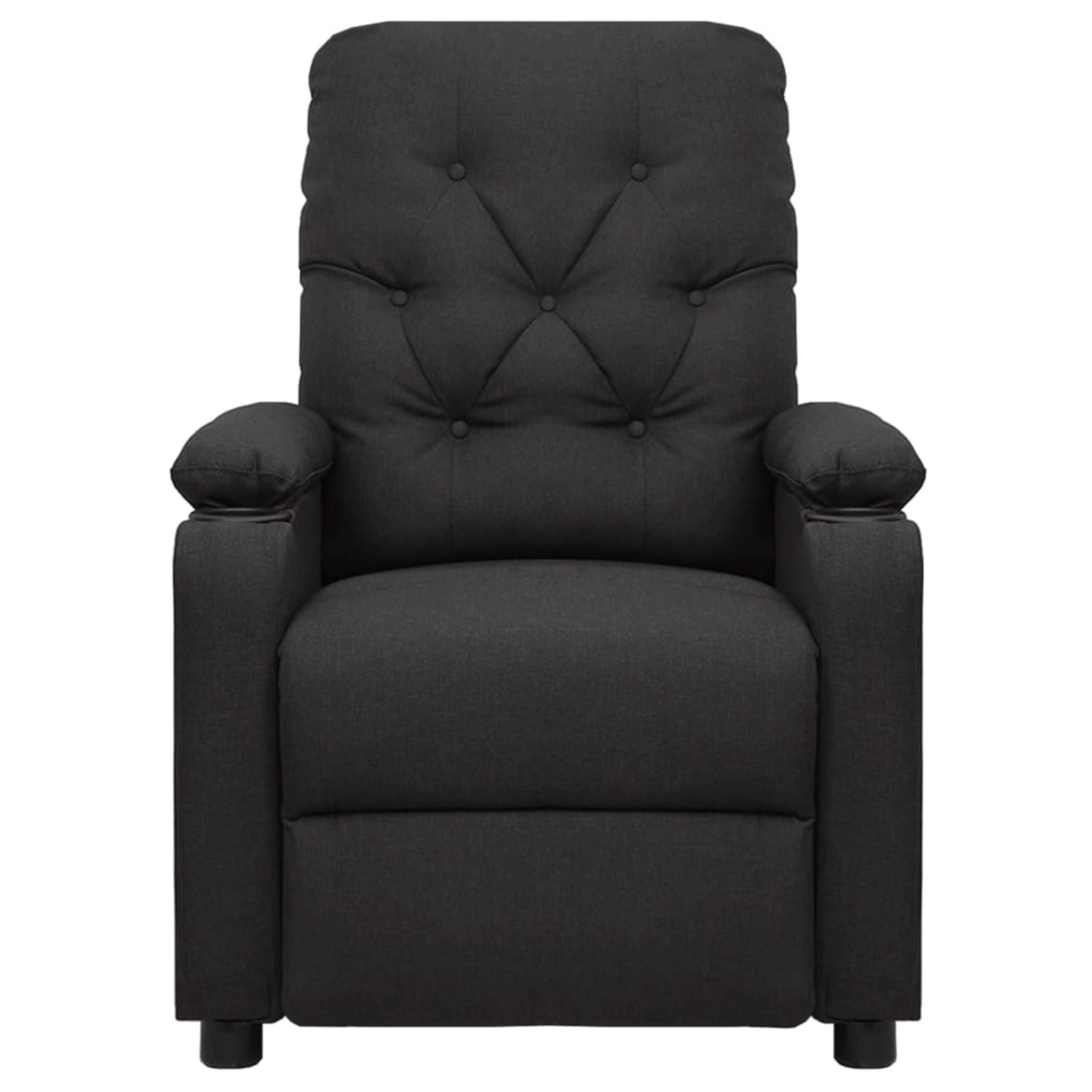 vidaXL Massagesessel Schwarz Stoff Modell 18 günstig online kaufen