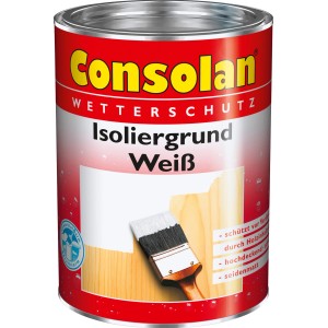 Dose Consolan Isoliergrund Weiß seidenmatt, Holzgrundierung für Innen & Außen.