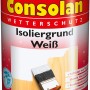 Dose Consolan Isoliergrund Weiß seidenmatt, Holzgrundierung für Innen & Außen.