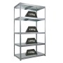 PROREGAL Schwerlastregal Steel Eagle HxBxT 180x100x60cm Fachlast 130kg Verzinkt