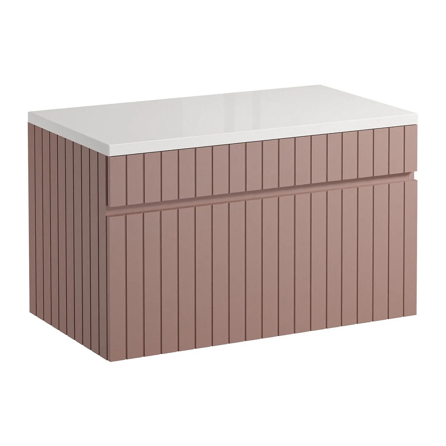 Vente-unique Waschbeckenunterschrank Satara Puderrosa 80 cm