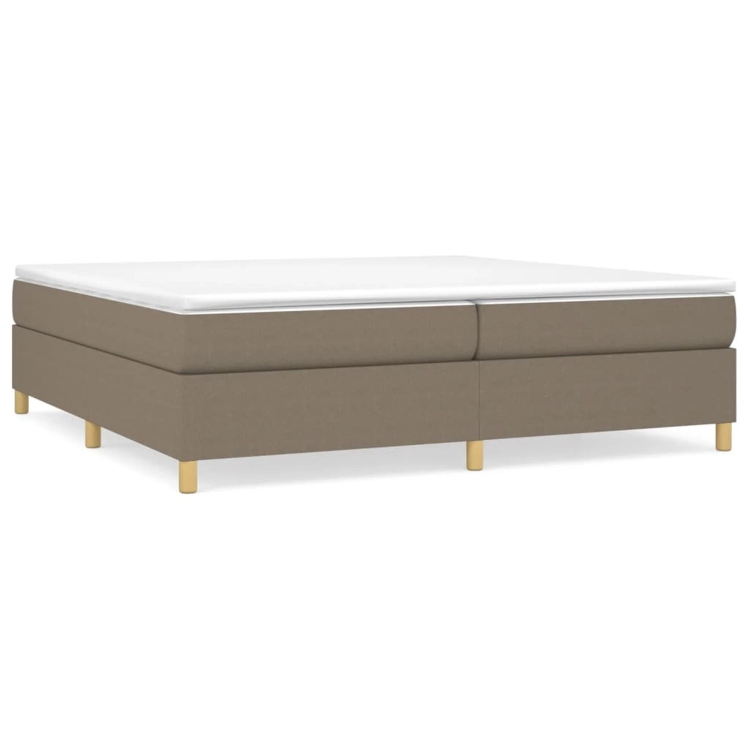 Vidaxl Boxspringbett Taupe 200x200 Cm Stoff günstig online kaufen