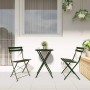 vidaXL Garten Klappstuhl 2 Stk Grün 42 x 46 x 82cm Stahl 42002955_3