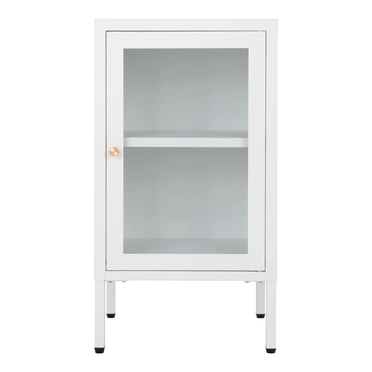 ebuy24 Dalby Vitrinenschrank 1 Glastür Weiß günstig online kaufen