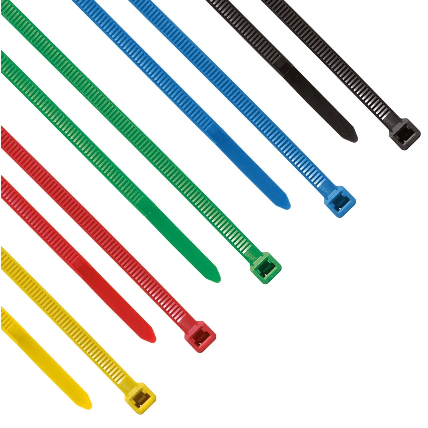 Blanko Kabelbinder Set 5-Farbig Sortiert 50 Stck 200 x 4,8 mm kaufen bei  OBI