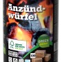 Flash Anzündwürfel aus Holz und Wachs, 100 Stück in Dose. Brennstoff für Grill, Kamin und Ofen.