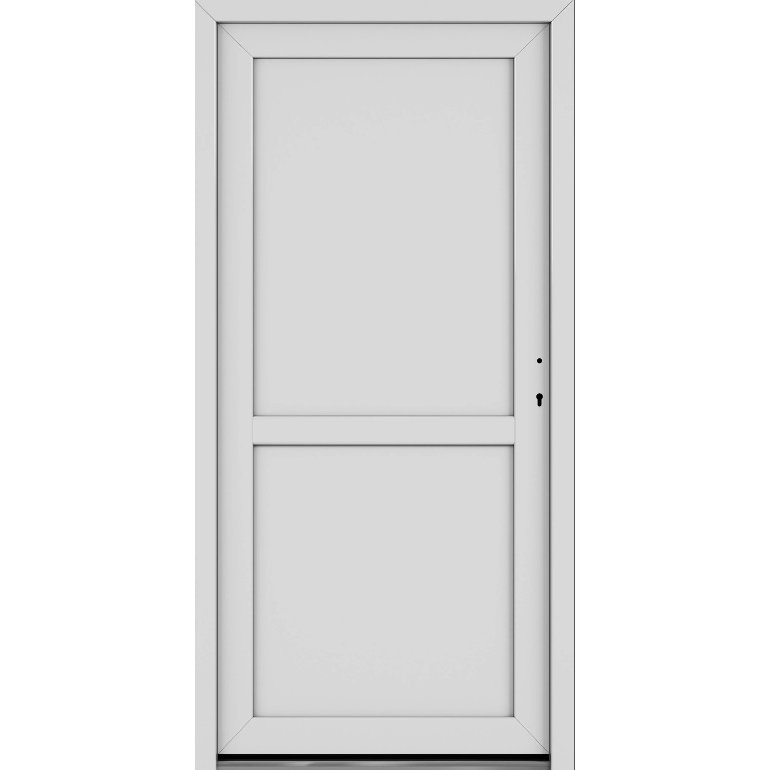 Roro Nebeneingangstür OKE 1150 Kunststoff 5FA Weiß 88 cm x 198 cm DIN R günstig online kaufen