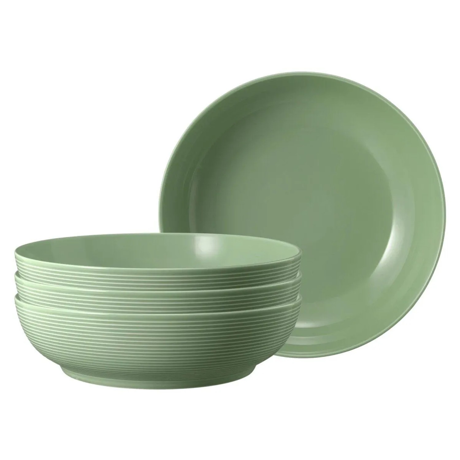Seltmann Weiden Beat Color Glaze Foodbowl 25,5 cm 4er Set Salbeigrün