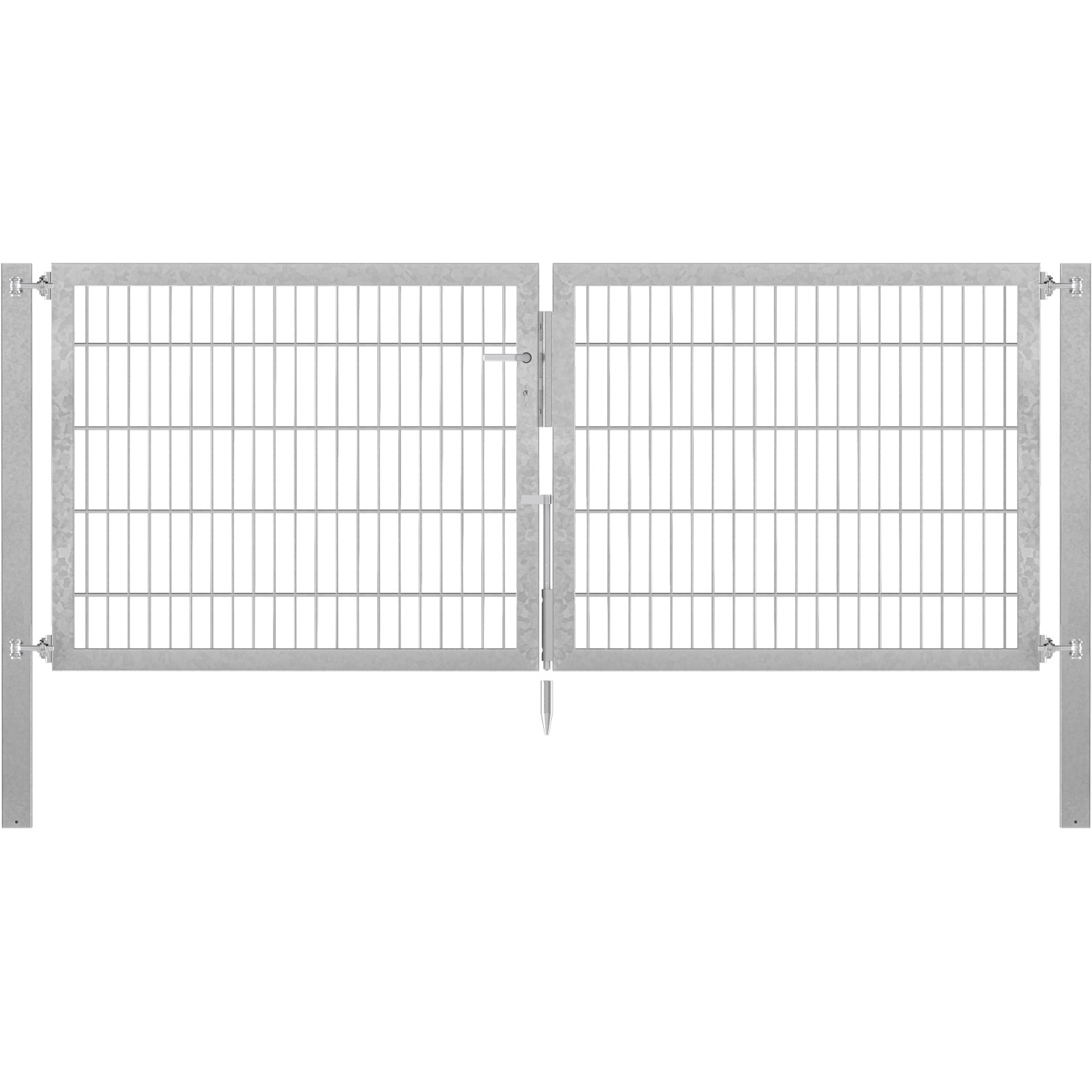 Doppeltor Flexo Plus 250 cm x 100 cm Pfosten 80 cm x 80 cm Feuerverzinkt