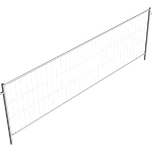 Feuerverzinktes Schake Mobilzaun Profi Element 3,5 m x 1,2 m mit Haken und Ösen.