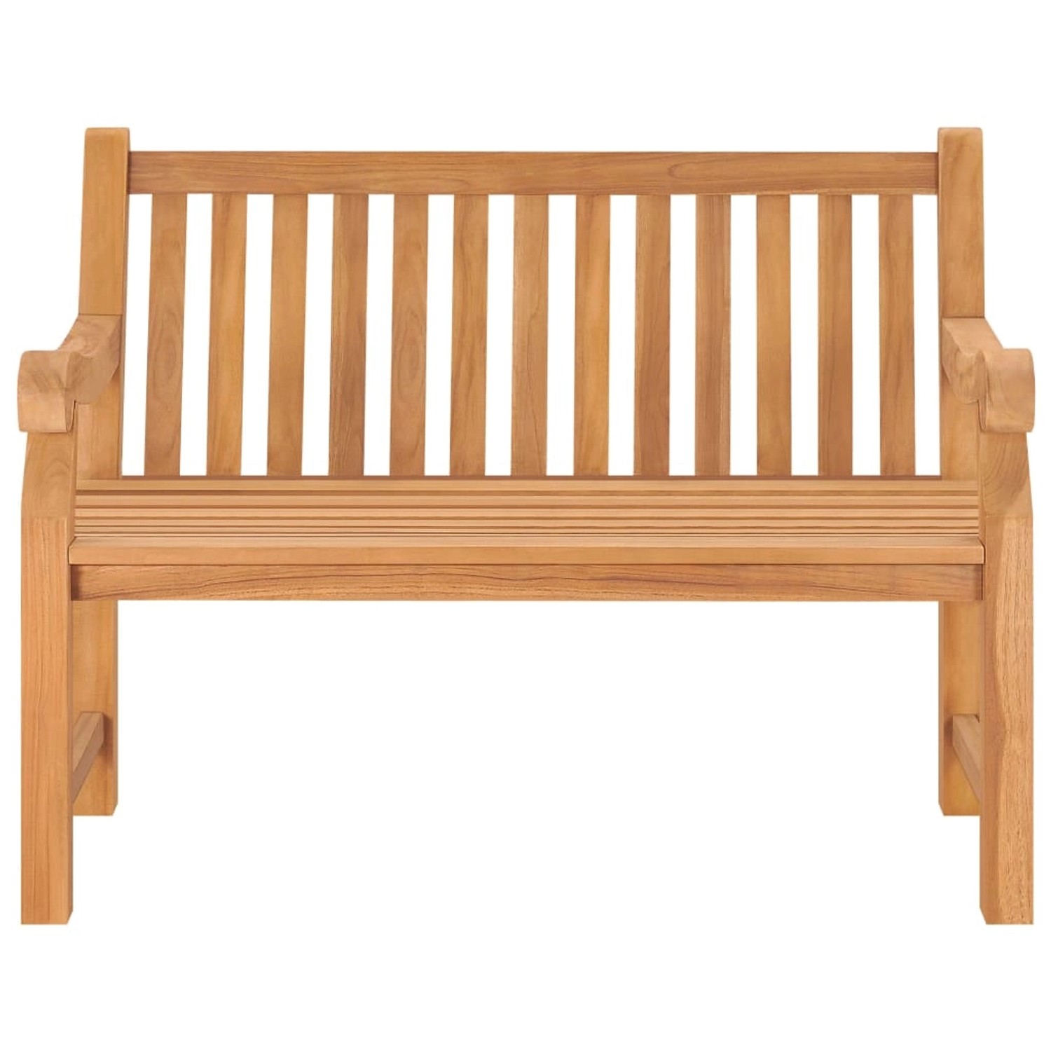 VidaXL Gartenbank 114 cm  Teak Massivholz