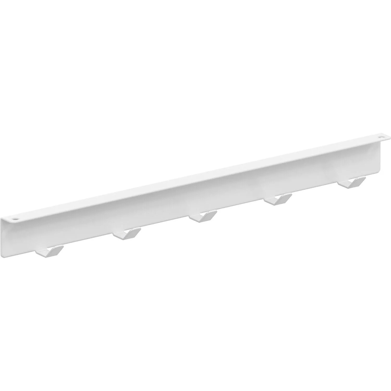 Vauth-Sagel Hakenleiste Add Hook Leiste mit Haken 5-fach 432 mm Oben Stahlblech Weiß