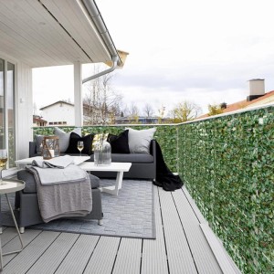 Costway Künstliche Efeu Garten Sichtschutz Grün 150 x 240 cm