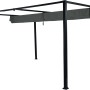 Anthrazitfarbener Siena Garden Pavillon Sky 400x300 cm mit verstellbarem Dach.